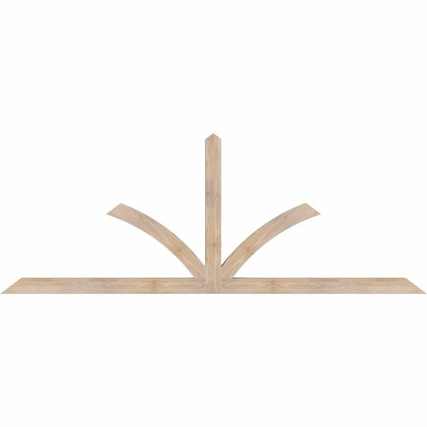 Ekena Millwork Richland Smooth Timber Gable Bracket, Douglas Fir, 96"W x 36"H x 3 1/2"D x 3 1/2"F, 9/12 Pitch GBW096X36X0404RIC00SDF - main